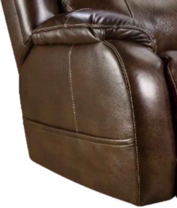 HomeStretch Palmer Walnut Power Reclining Loveseat with Console-1