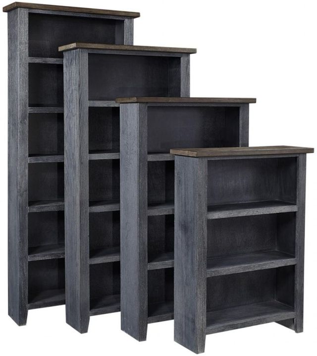 aspenhome® Eastport Drifted Black 60" Bookcase-1