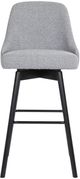 Armen Living Sicily Black/Light Gray Swivel Bar Stool-3