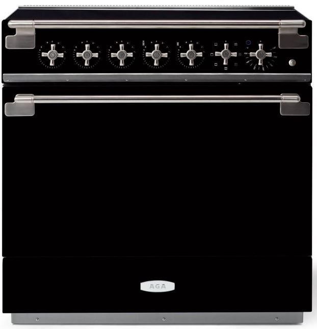 AGA™ Elise 36" Matte Black Pro Style Induction Range-0