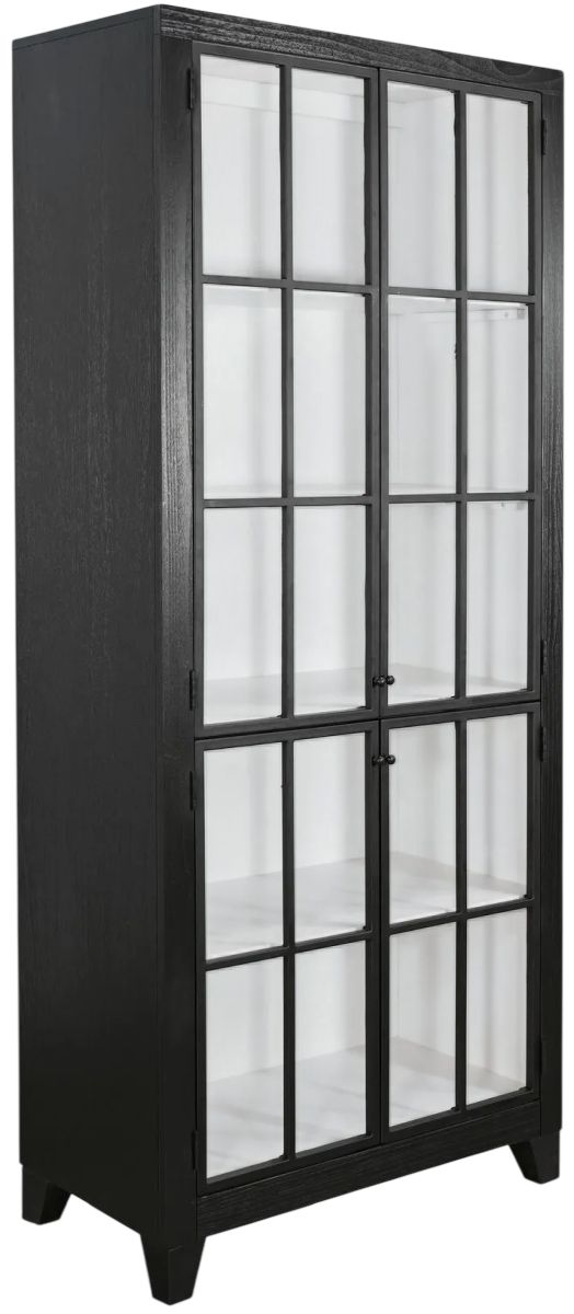 Sunny Designs™ Ryan Umbra/White Tall Accent Cabinet-0