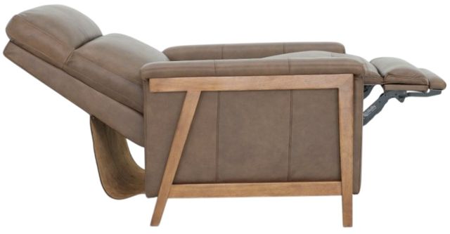 BarcaLounger® Lewiston Oasis Walnut Leather Manual Recliner-1