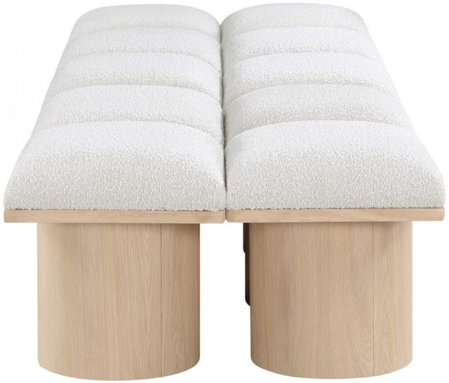 Meridian Furniture Pavilion 10-Piece Cream/Natural 78" Modular Bench Set-2