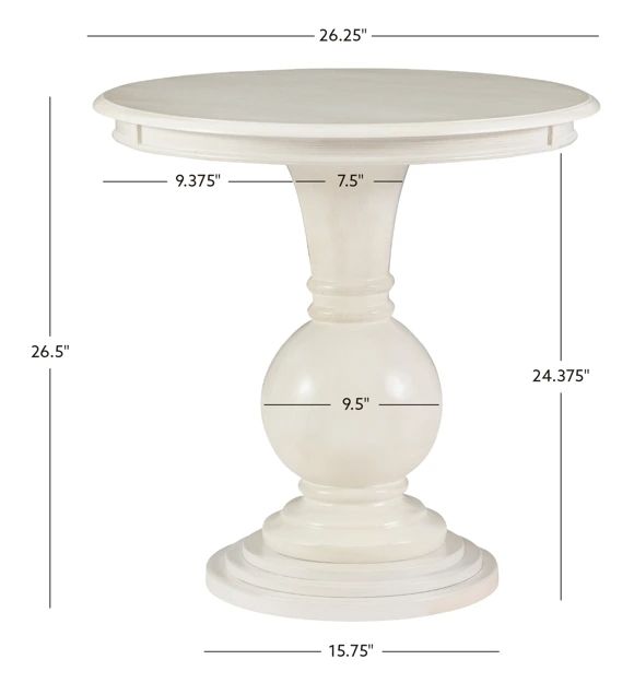 Powell® Amelia Cream Accent Table-2