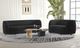 Furniture of America® Versoix 2-Piece Black Sofa Set-0