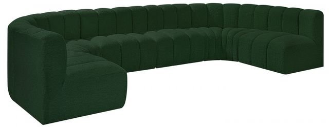 Meridian Furniture Arc 8-Piece Green Sectional-0