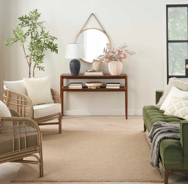 Nourison Home™ Washable Jute Natural 5'x7' Style 3 Area Rug-1