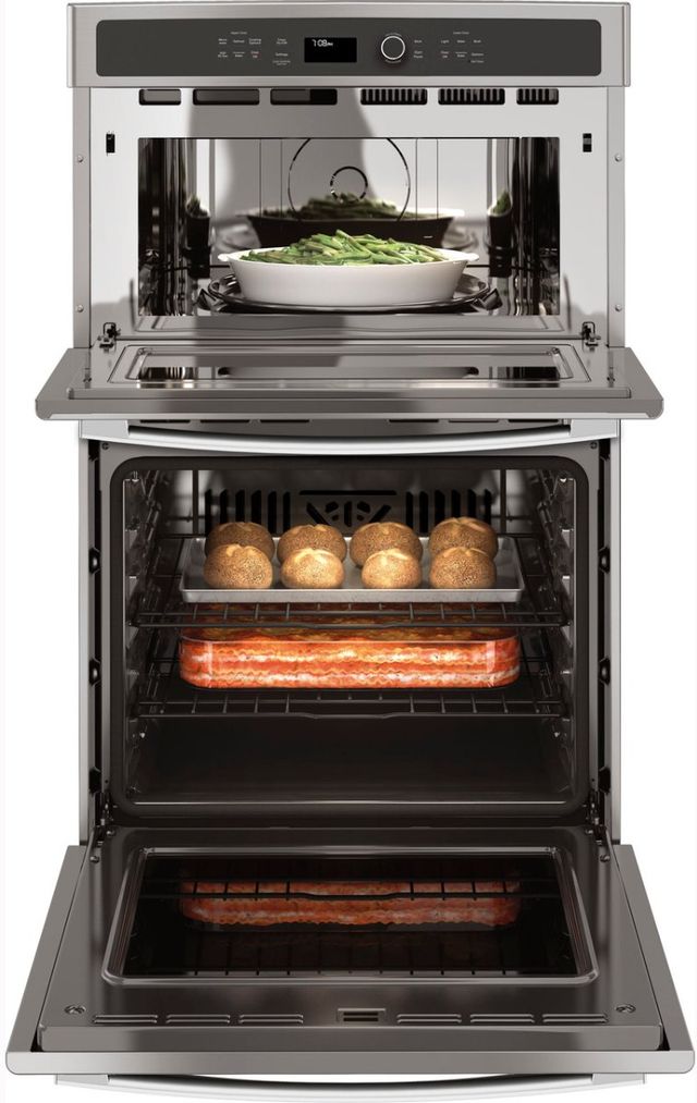 GE Profile™ 27" Stainless Steel Oven/Microwave Combo Electric Wall Oven-2