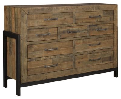Signature Design by Ashley® Sommerford 3-Piece Brown California King Panel Storage Bed Set-3
