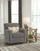 Ashley® Alcona Charcoal Swivel Glider Accent Chair-4