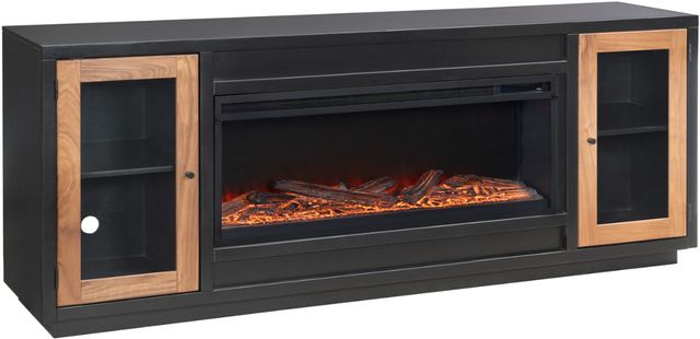 aspenhome® Chelsea Black 82" Fireplace Console-0
