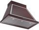 Ilve® Nostalgie II Noblesse 36" Burgundy Wall Mounted Range Hood with Chrome Trim-1