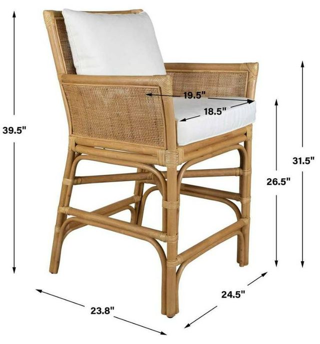 Uttermost® Pacific Natural/White Counter Stool-2