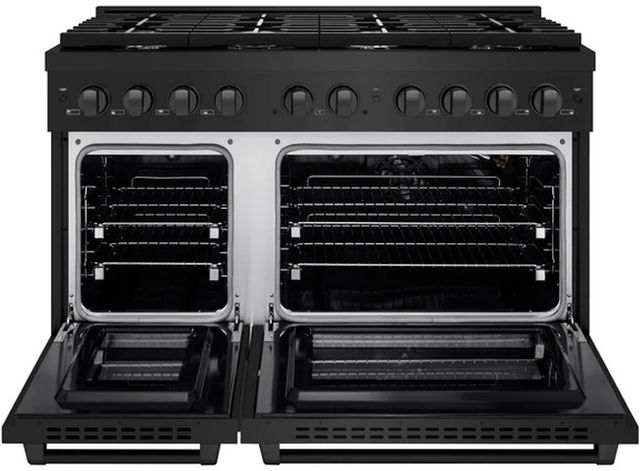 ZLINE 48" Black Stainless Steel Pro Style Gas Range-1