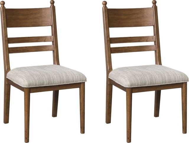 Signature Design by Ashley® Chadworth Brown Dining Upholstered Side Chair-2