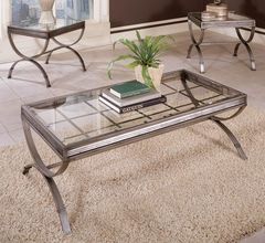 Steve Silver Co. Emerson 3-Piece Silver Occasional Table Set