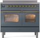 Ilve® Nostalgie II Series 40" Blue Grey Pro Style Induction Range-0