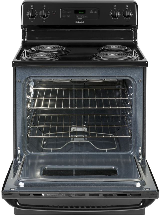 Hotpoint® 30" Black Freestanding Electric Range-2