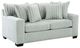 American Wholesale Furniture Cloud Silver Loveseat-0