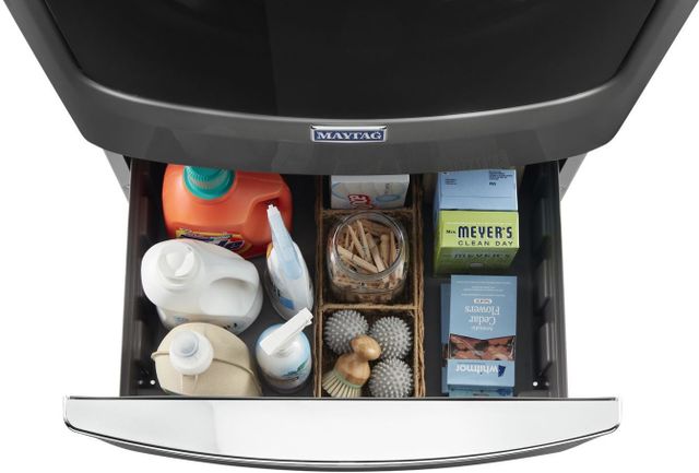 Maytag® 15.5" Gray Laundry Pedestal with Storage-5