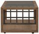 Liberty Furniture Bayhill Trellis Glass Top Cocktail Table with Black/Honey Base-3