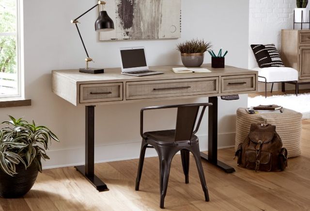 aspenhome® Zander Ancient Stone/Black 60" Lift Desk-3