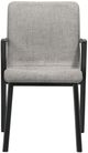 Armen Living Cortina and Varde 5-Piece Black/Gray Dining Set-4
