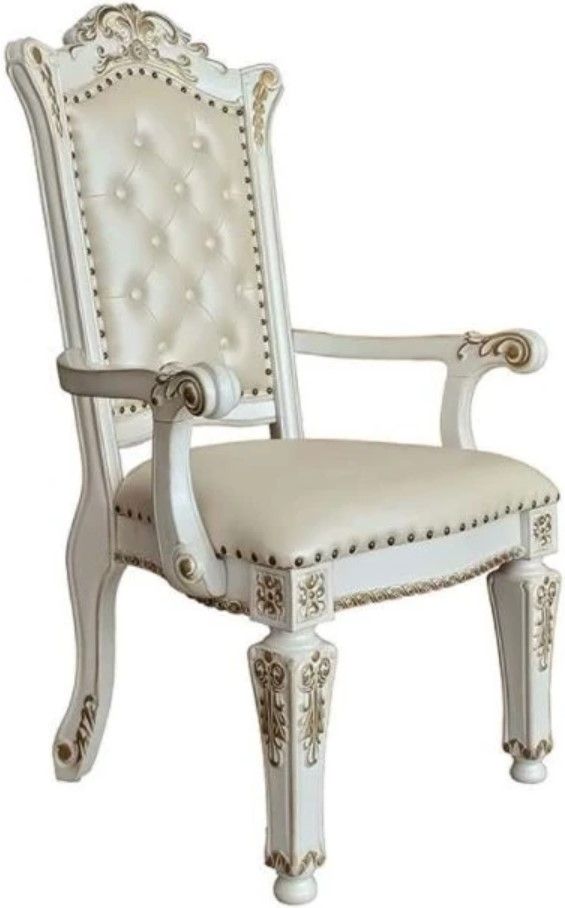 ACME Furniture Vendom Antique Pearl Dining Arm Chair-0