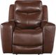 Signature Design by Ashley® Momentum Moves Mahogany Power Recliner with Adjustable Headrest-1