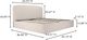 Moe's Home Collection Joan Cream King Storage Bed-2