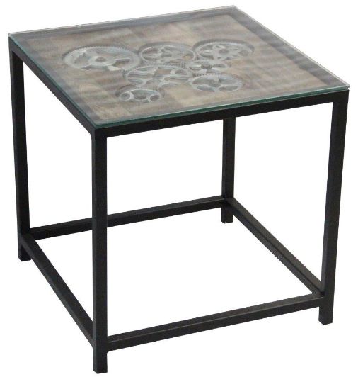 Jaipur Furniture Steampunk Black Lamp Table-0