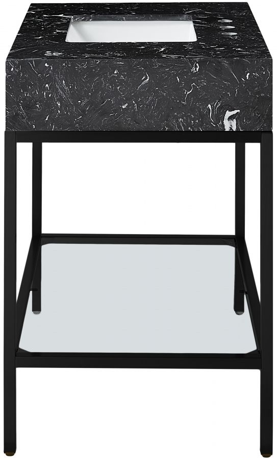 Meridian Furniture Marmo Black/Matte Black 36" Bathroom Vanity-4