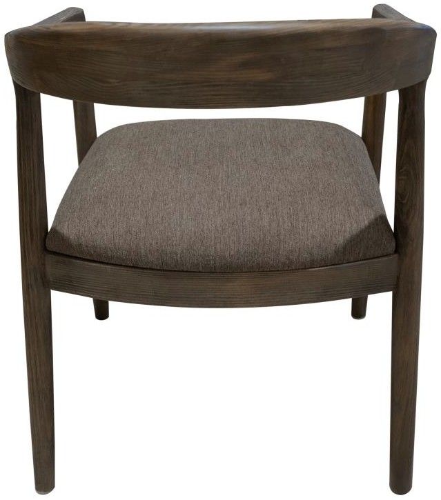 International Furniture Direct Natural Teca Brown/Gray Arm Chair-4