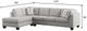 Emerald Home Myles 2-Piece Gray Sectional and Chaise-2