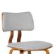 Armen Living Jaguar Gray Dining Chair-4