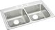 Elkay Lustertone® Classic Lustrous Satin 33" x 22" x 5-1/2" 3-Hole Equal Double Bowl Drop-In ADA Sink-0
