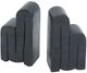 A & B Home Black Marble Scroll Bookends-2