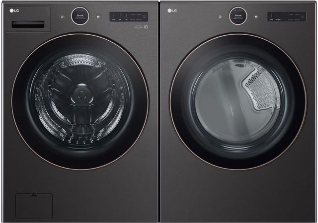 LG Black Steel Front Load Laundry Pair