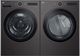 LG Black Steel Front Load Washer & Gas Dryer Laundry Pair-0