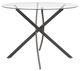 Signature Design by Ashley® Pharwynn Glass Top Dining Table with Black Base-1