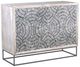 Bassett Mirror Magnolia White Wash Bar Cabinet-0