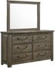 Elements International Maverick 4-Piece Antique Gray Queen Panel Bedroom Set-4