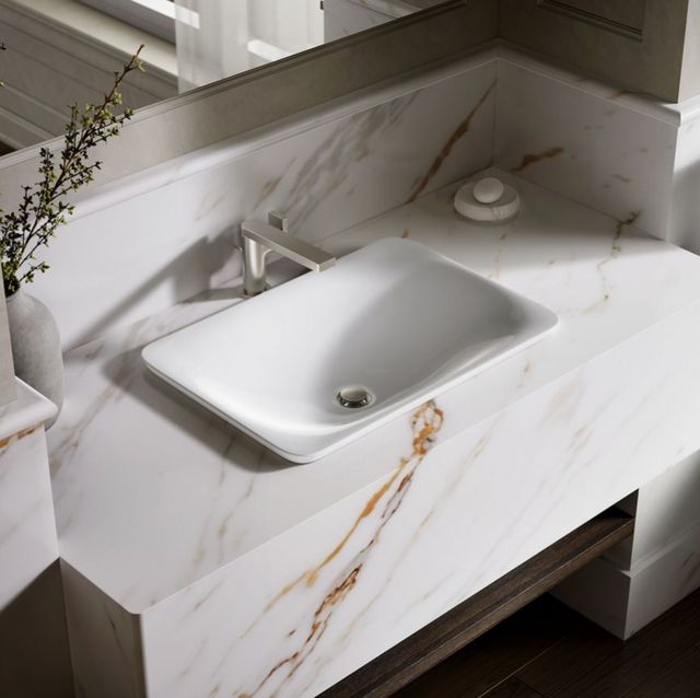 Kohler Carillon® White 21.25" Rectangular Drop-In Bathroom Sink, No Overflow-2