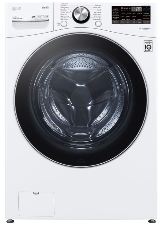 LG White Front Load Laundry Pair-2