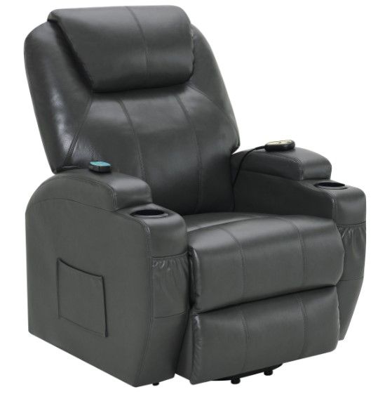 Coaster® Sanger Charcoal Gray Power Lift Recliner Chair with