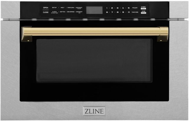 ZLINE Autograph Edition 1.2 Cu. Ft. Satin Stainless Steel Microwave Drawer-0