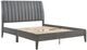 Homelegance® Dade Gray Eastern King Upholstered Panel Bed-4