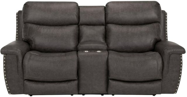 Franklin™ Brixton Holster Steel Manual Reclining Console Loveseat-3