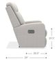 La-Z-Boy® Finley Dove Power Wall Recliner with Headrest and Lumbar-5