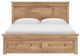 Signature Design by Ashley® Fenderport Tan King Panel Storage Bed-2